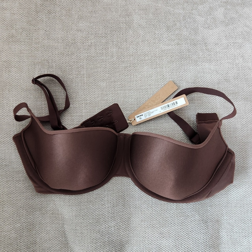 Skims 34DD Cocoa Fits Everybody Lightly Lined Balconette Bra NWT
